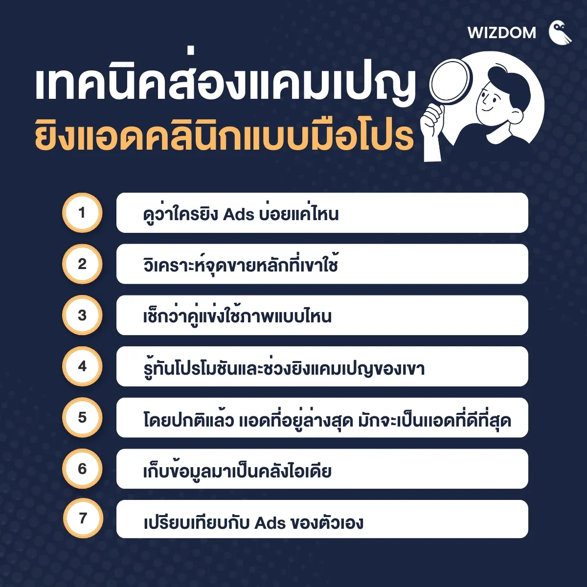 เทคนิคส่องแคมเปญยิงแอดคลินิกแบบมือโปร