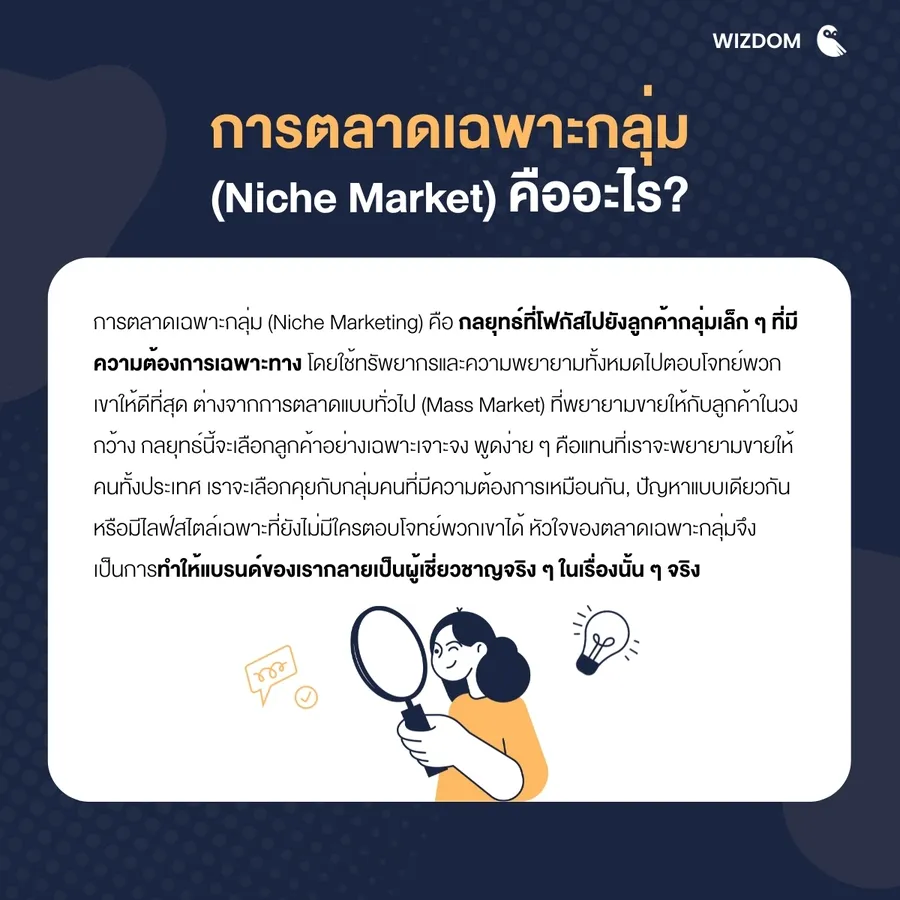 การตลาดเฉพาะกลุ่ม (Niche Market) คืออะไร?